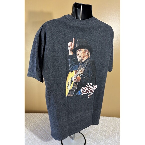 VTG Merle Haggard The Working Man The Legend The Poet The Okie 2 Sided Tee XL - Picture 7 of 13